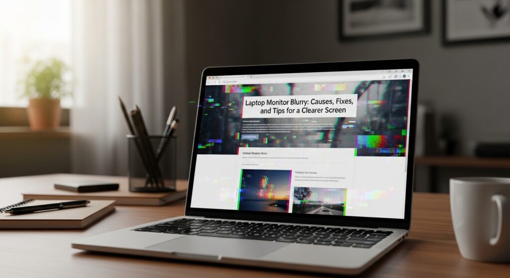 laptop monitor blurry